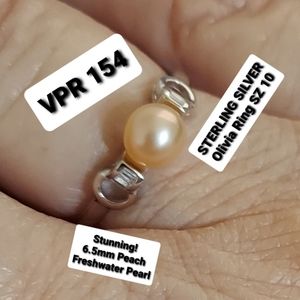 STERLING SILVER VANTEL OLIVIA RING SIZE 10